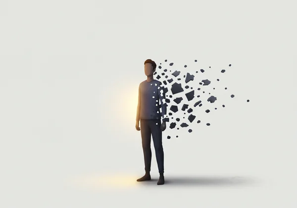 Person confidently stepping forward, rebuilding self-esteem.
